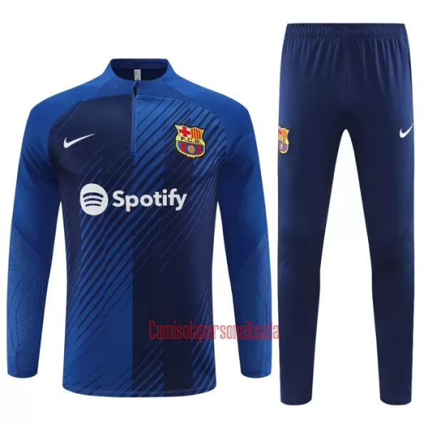 FC Barcelona Conjunto de Moletom de Treino 23/24 Azul