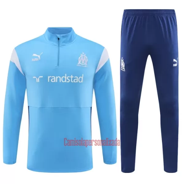 Olympique Marseille Conjunto de Moletom de Treino 23/24 Azul