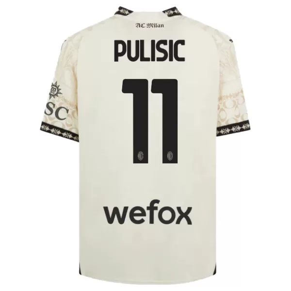 Camisolas AC Milan Christian Pulišić 11 Equipamento 4ª 23/24 Branco