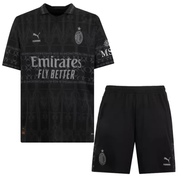 Camisolas AC Milan Criança Equipamento 4ª 23/24 Preto