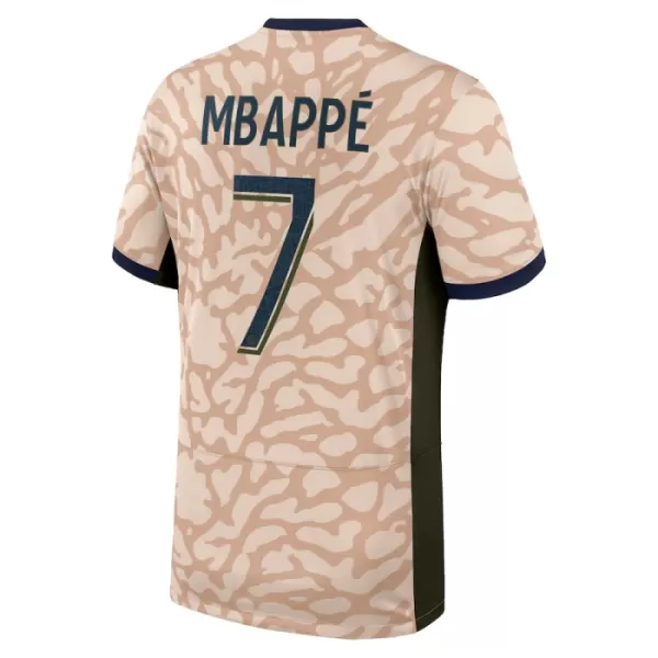 Camisolas Paris Saint-Germain Kylian Mbappé 7 Criança Equipamento 4ª Jordan 23/24