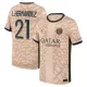 Camisolas Paris Saint-Germain Lucas Hernandez 21 Equipamento 4ª Jordan 23/24