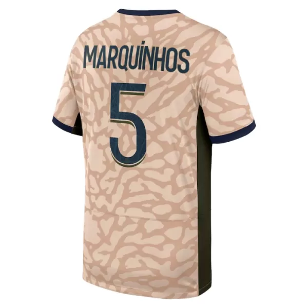 Camisolas Paris Saint-Germain Lucas Marquinhos 5 Equipamento 4ª Jordan 23/24