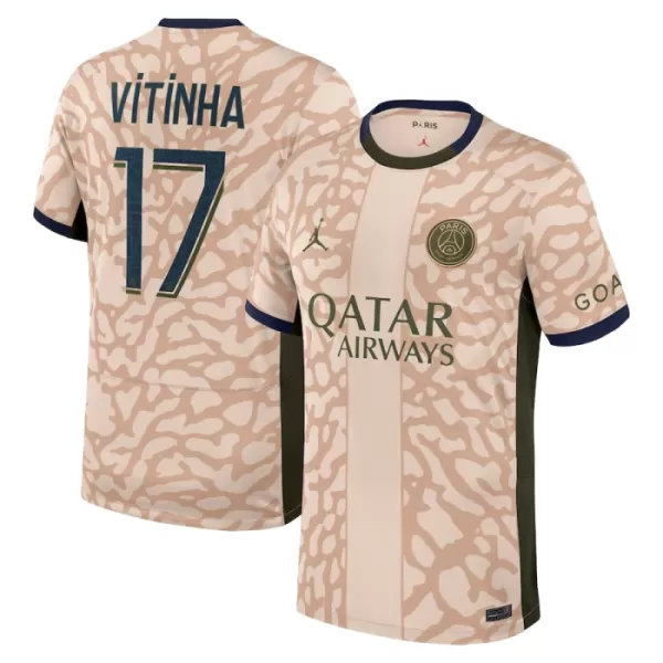 Camisolas Paris Saint-Germain Vitinha 17 Equipamento 4ª Jordan 23/24