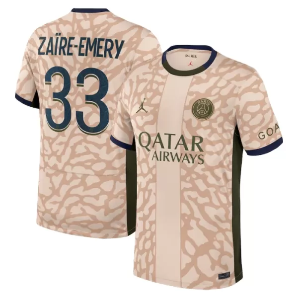 Camisolas Paris Saint-Germain Zaire-Emery 33 Equipamento 4ª Jordan 23/24