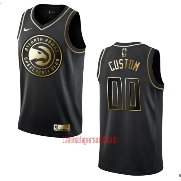 Camisolas Atlanta Hawks Golden Edition Swingman Preto