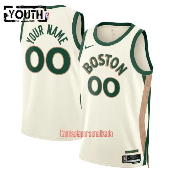 Camisolas Boston Celtics Criança City Edition 23/24 Swingman Branco