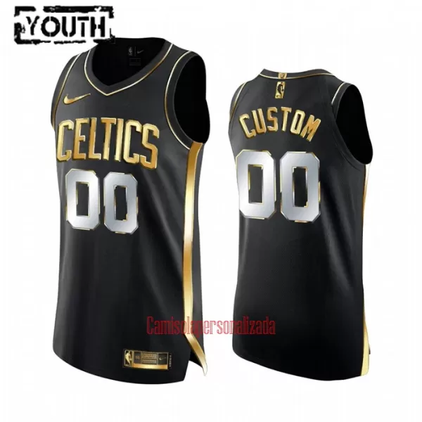 Limited Camisolas Boston Celtics Criança Golden Edition Swingman Preto