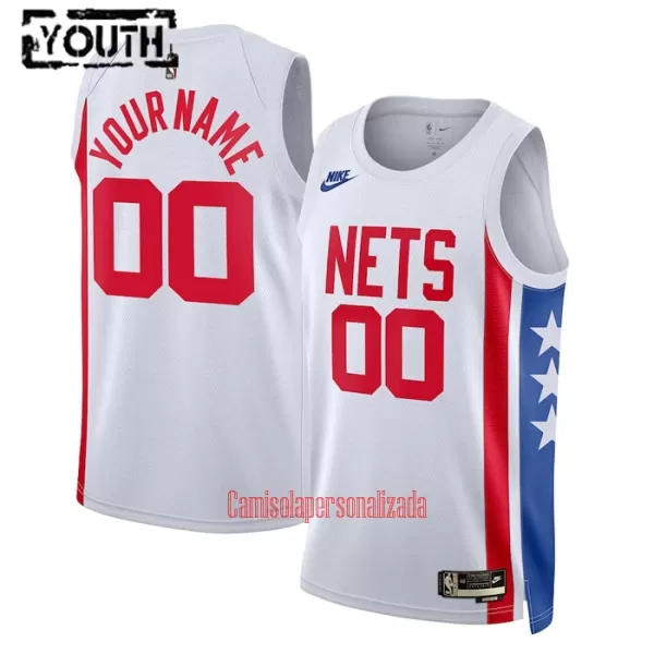 Camisolas Brooklyn Nets Criança Classic Edition Swingman Branco