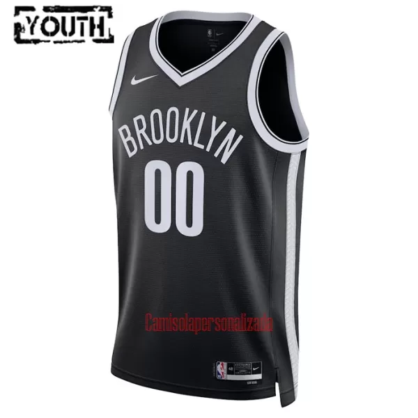 Camisolas Brooklyn Nets Criança Icon Edition 23/24 Swingman Preto