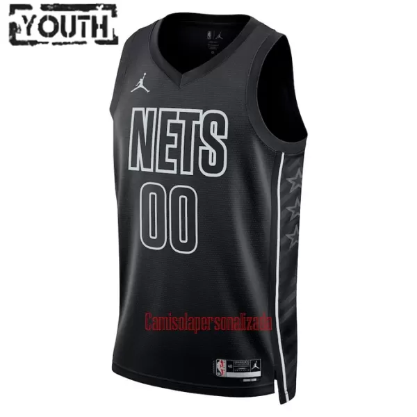 Camisolas Brooklyn Nets Criança Statement Edition 23/24 Swingman Preto