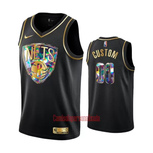 Camisolas Brooklyn Nets Diamond Edition Swingman Preto