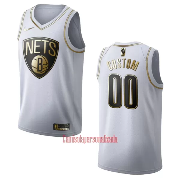 Camisolas Brooklyn Nets Golden Edition Swingman Branco