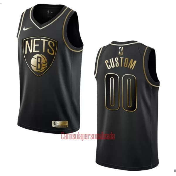 Camisolas Brooklyn Nets Golden Edition Swingman Preto