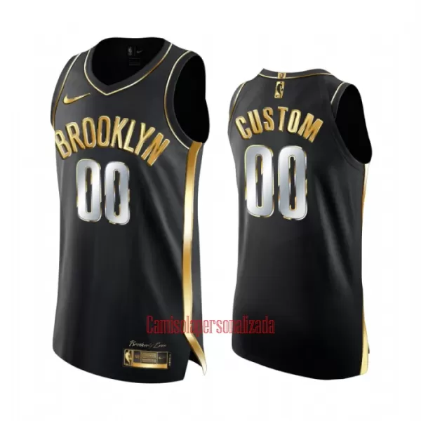 Limited Camisolas Brooklyn Nets Golden Edition Swingman Preto