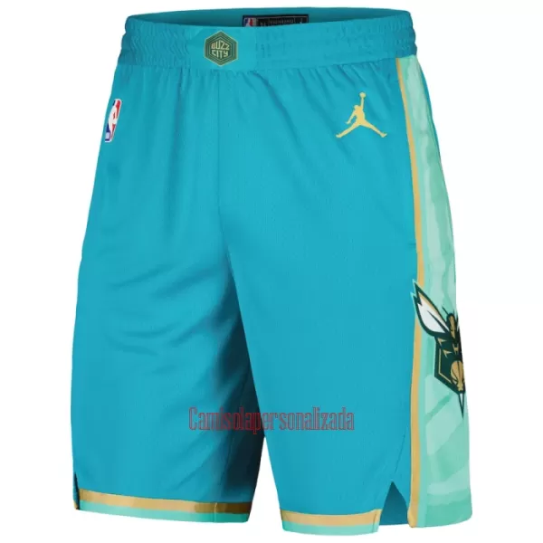 Calções NBA Charlotte Hornets City Edition Swingman Marinha