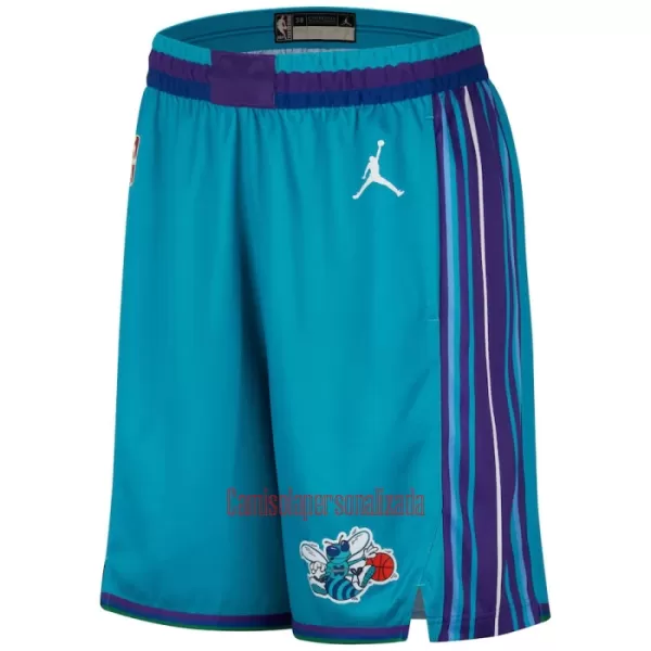 Calções NBA Charlotte Hornets Classic Edition Swingman Marinha