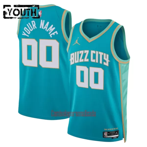 Camisolas Charlotte Hornets Criança City Edition 23/24 Swingman Marinha