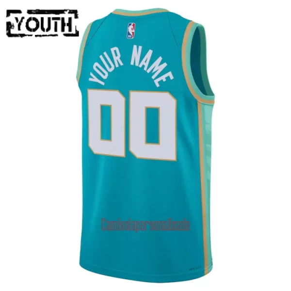 Camisolas Charlotte Hornets Criança City Edition 23/24 Swingman Marinha