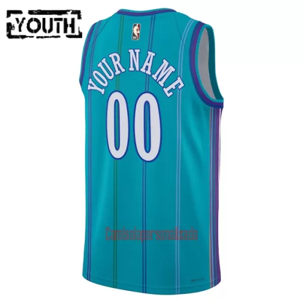 Camisolas Charlotte Hornets Criança Classic Edition 23/24 Swingman Marinha