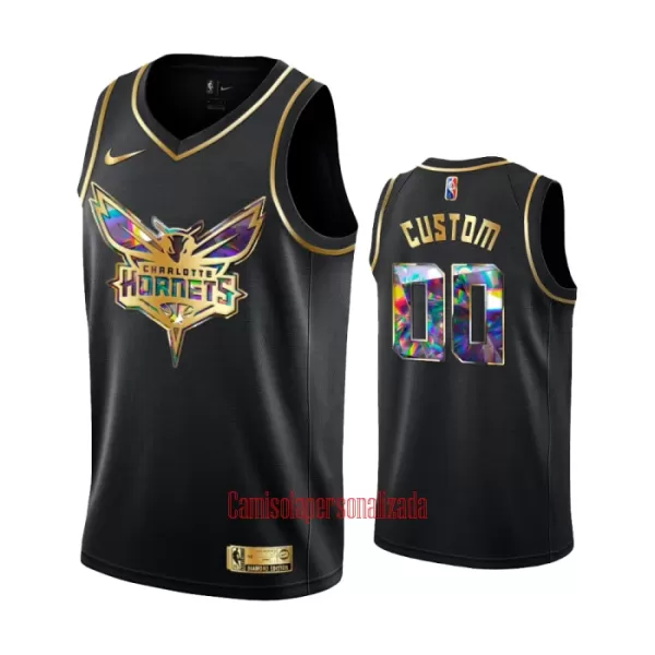 Camisolas Charlotte Hornets Diamond Edition Swingman Preto