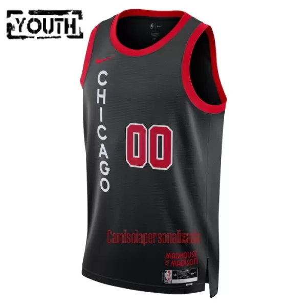 Camisolas Chicago Bulls Criança City Edition 23/24 Swingman Preto