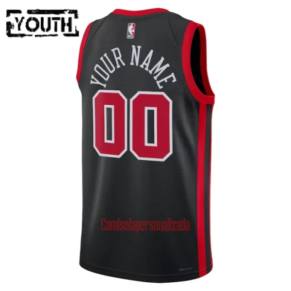 Camisolas Chicago Bulls Criança City Edition 23/24 Swingman Preto