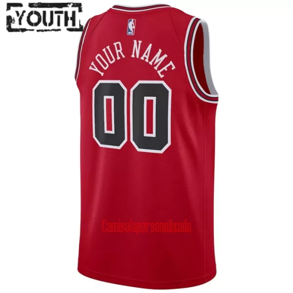 Camisolas Chicago Bulls Criança Icon Edition 23/24 Swingman Vermelho