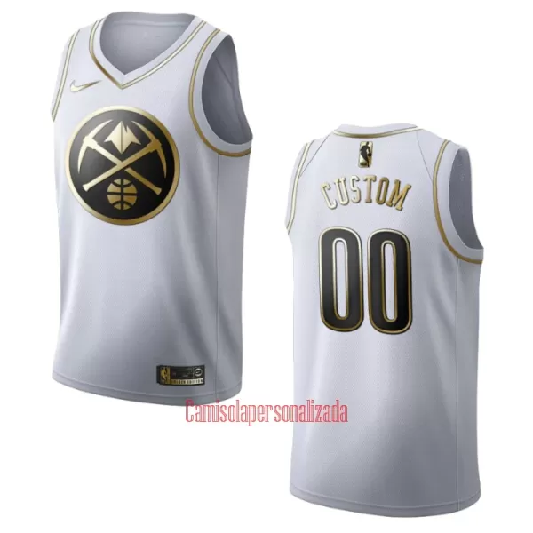 Limited Camisolas Denver Nuggets Golden Edition Swingman Branco