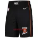 Calções NBA Detroit Pistons City Edition Swingman Preto