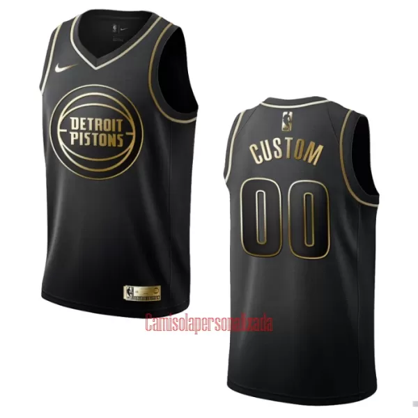 Camisolas Detroit Pistons Golden Edition 23/24 Swingman Preto