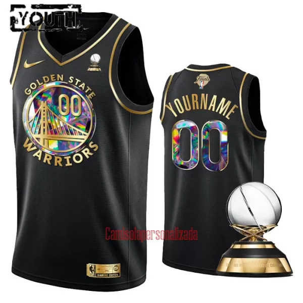 Camisolas Golden State Warriors Criança Diamond Edition Swingman Preto