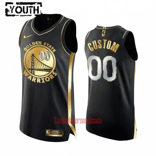 Limited Camisolas Golden State Warriors Criança Golden Edition Swingman Preto