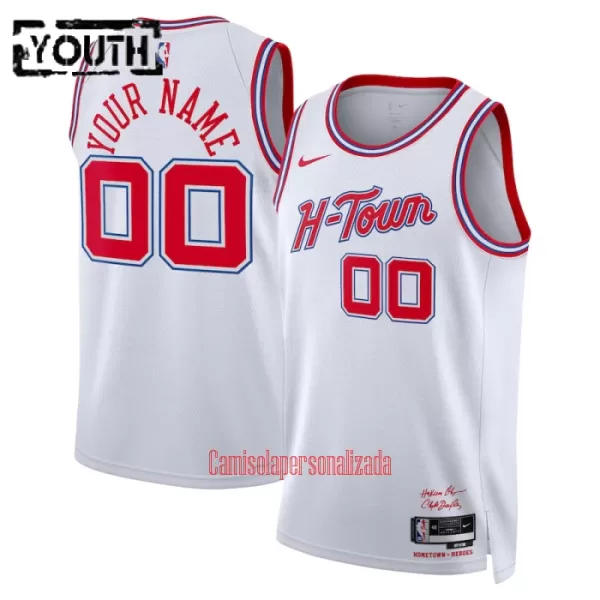 Camisolas Houston Rockets Criança City Edition 23/24 Swingman Branco