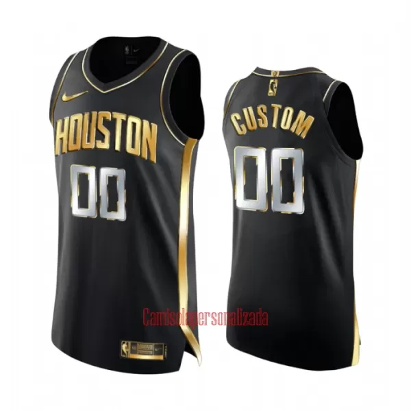 Limited Camisolas Houston Rockets Golden Edition Swingman Preto