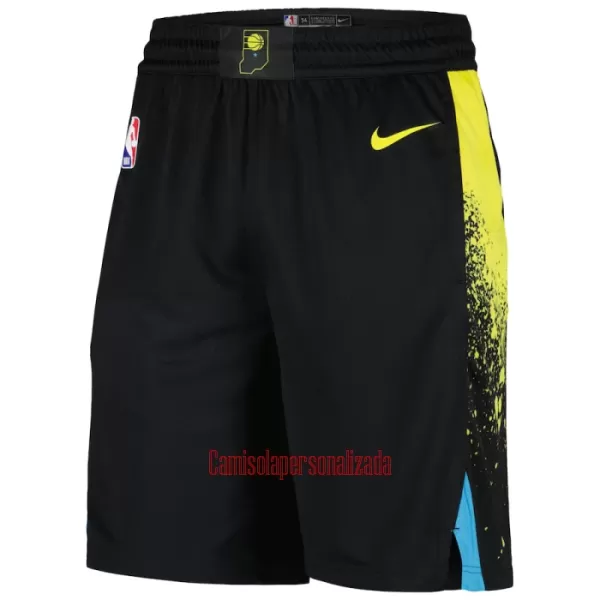 Calções NBA Indiana Pacers City Edition Swingman Preto