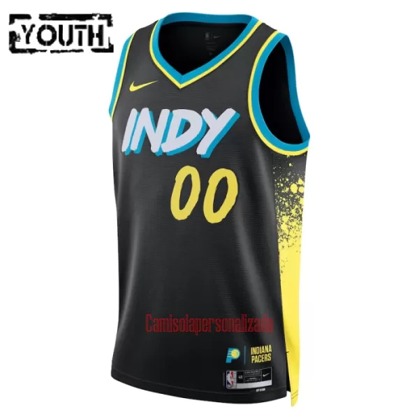 Camisolas Indiana Pacers Criança City Edition 23/24 Swingman Preto