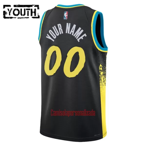 Camisolas Indiana Pacers Criança City Edition 23/24 Swingman Preto