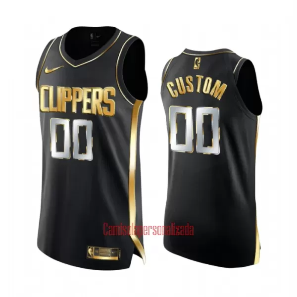 Limited Camisolas Los Angeles Clippers Golden Edition Swingman Preto