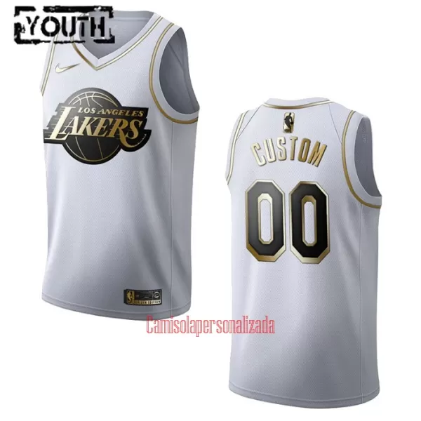 Camisolas Los Angeles Lakers Criança Golden Edition Swingman Branco