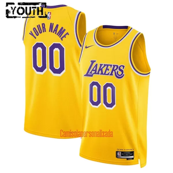 Camisolas Los Angeles Lakers Criança Icon Edition 23/24 Swingman Amarelo