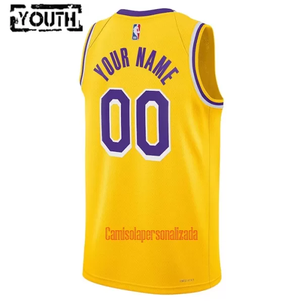 Camisolas Los Angeles Lakers Criança Icon Edition 23/24 Swingman Amarelo