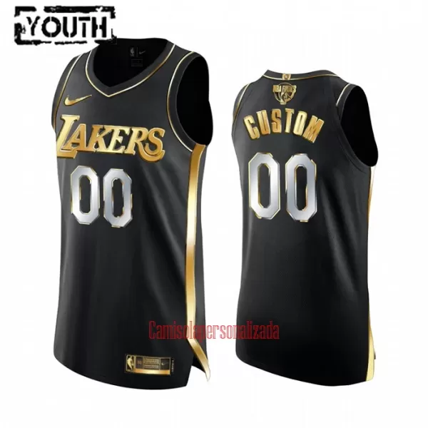 Limited Camisolas Los Angeles Lakers Criança Golden Edition Swingman Preto