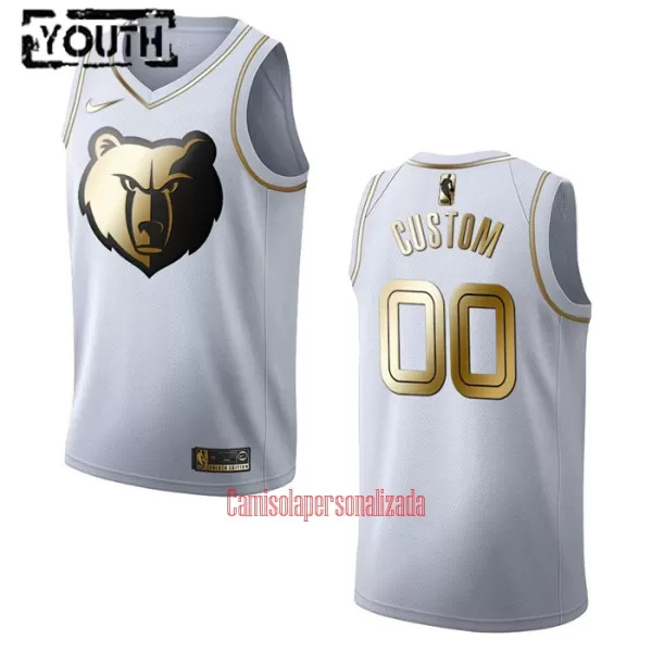 Camisolas Memphis Grizzlies Criança Golden Edition Swingman Branco