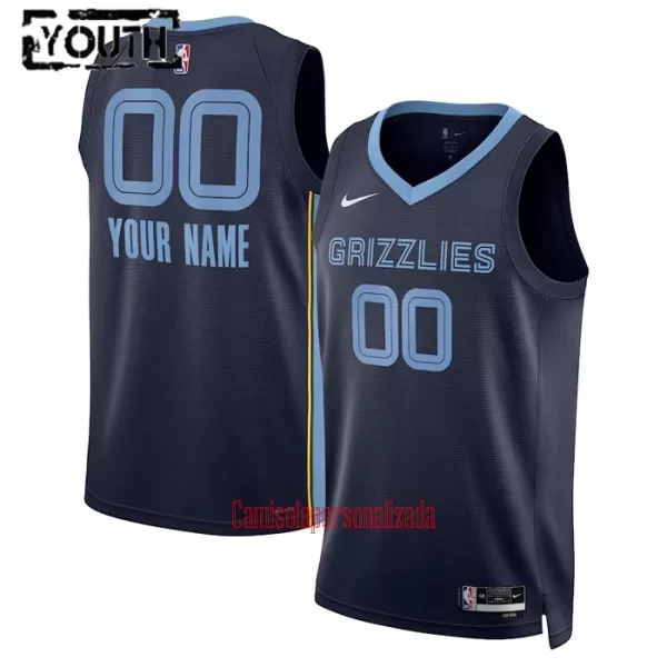 Camisolas Memphis Grizzlies Criança Icon Edition 23/24 Swingman Cerceta