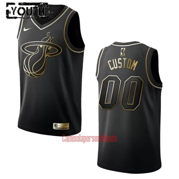 Camisolas Miami Heat Criança Golden Edition Swingman Preto