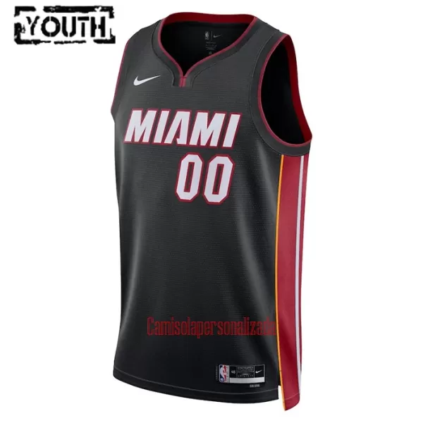 Camisolas Miami Heat Criança Icon Edition 23/24 Swingman Preto