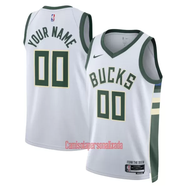 Camisolas Milwaukee Bucks Association Edition 23/24 Swingman Branco