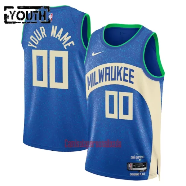 Camisolas Milwaukee Bucks Criança City Edition 23/24 Swingman