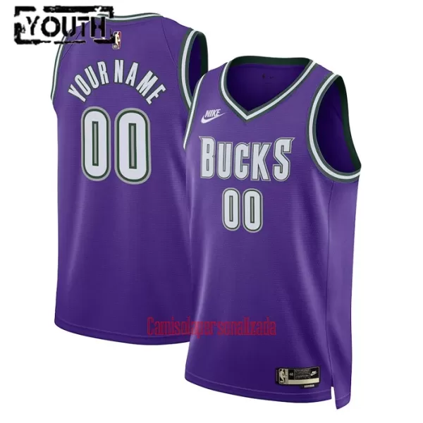 Camisolas Milwaukee Bucks Criança Classic Edition Swingman Tolet